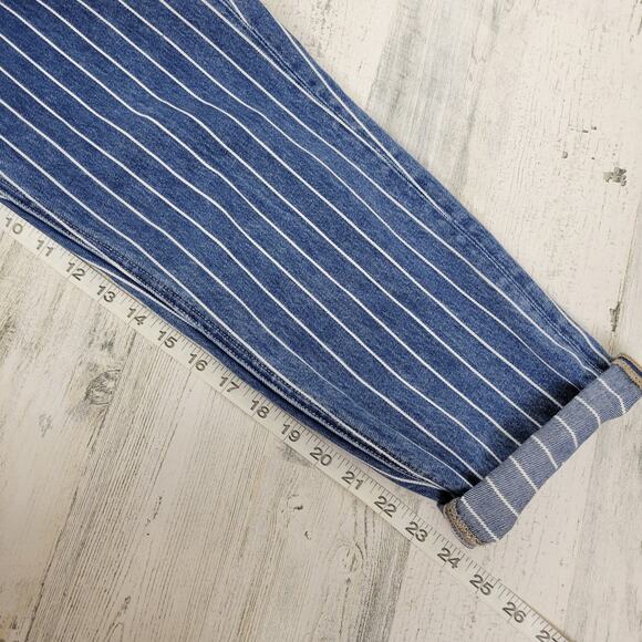 American Eagle Pinstripe Mom Jean Size 8 - Picture 12 of 13